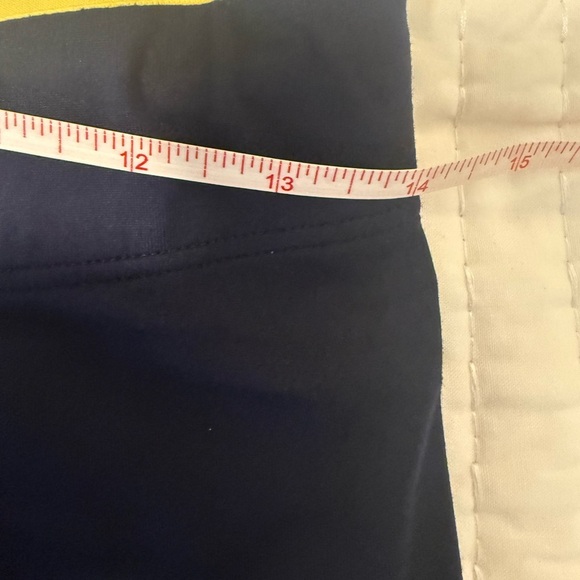 New Balance Women’s Leggings Small – Navy Green Yellow Colorblock - Picture 3 of 5